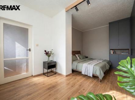 vizualizace budoucího stavu ložnice | Prodej bytu, 2+1, 52 m²