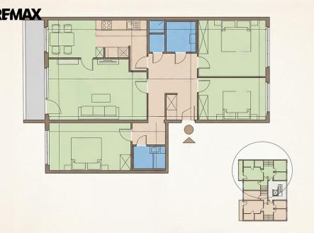 pisnice-plan.png | Prodej bytu, 4+1, 94 m²