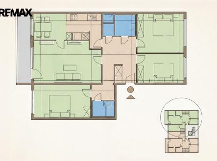 pisnice-plan.png | Prodej bytu, 4+1, 94 m²