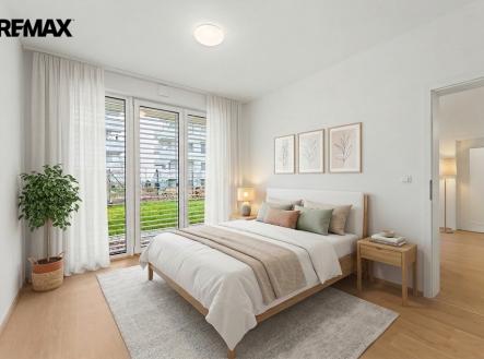 vizualizace-ložnice | Pronájem bytu, 4+kk, 92 m²