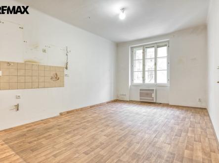 Obývací pokoj s kuchyňským koutem | Prodej bytu, 2+kk, 44 m²