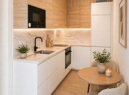 VIZUALIZACE | Pronájem bytu, 1+kk, 39 m²