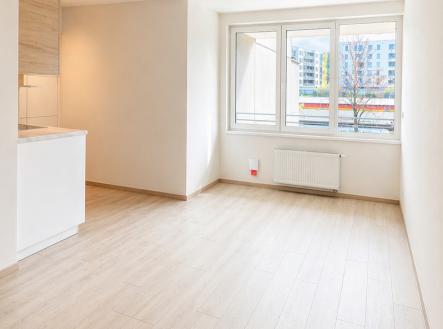 obývací část | Pronájem bytu, 1+kk, 39 m²