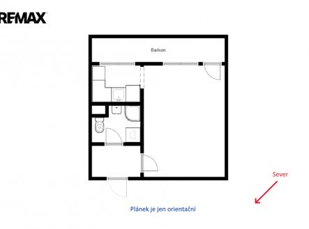 planek.png | Pronájem bytu, 1+1, 32 m²