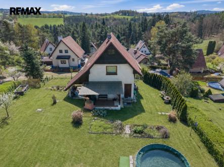 Pohled z výšky | Prodej - chata/rekreační objekt, 78 m²