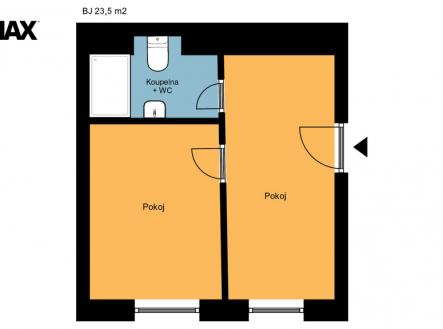 2055-kresomyslova.jpg | Pronájem bytu, 2+kk, 23 m²