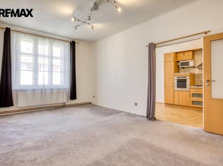 Obývací pokoj + kuchyně | Prodej bytu, 2+kk, 46 m²