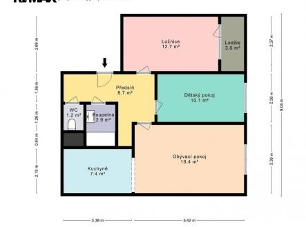 pudorys.jpg | Prodej bytu, 3+kk, 66 m²
