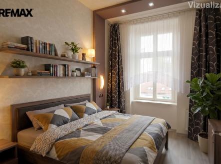 Ložnice vizualizace | Prodej bytu, 3+kk, 74 m²
