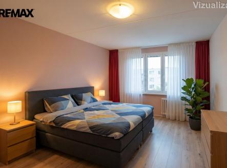 Ložnice - vizualizace | Prodej bytu, 4+1, 86 m²