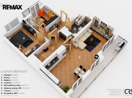 3d-layout-5np.jpg | Pronájem bytu, 5+kk, 167 m²