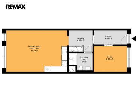 na-valentince-2d.jpg | Pronájem bytu, 2+kk, 46 m²