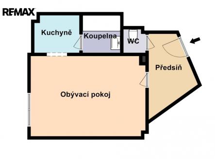 na-balabence-pudorys-bez-kot.jpg | Pronájem bytu, 1+kk, 35 m²