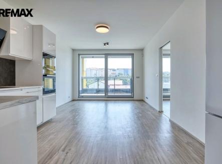 Obývací pokoj s kuchyňským koutem | Pronájem bytu, 2+kk, 56 m²