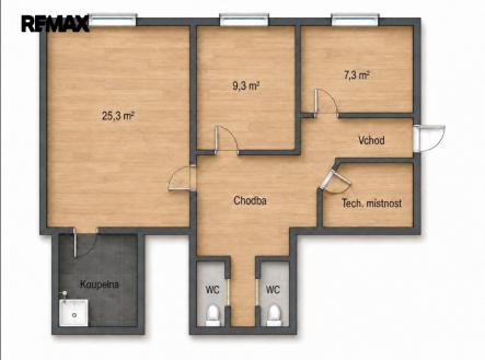 pudorys-ms.png | Pronájem bytu, 3+kk, 65 m²