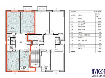 fotografie | Pronájem - kanceláře, 106,5 m²