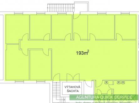Pronájem - kanceláře, 193 m²