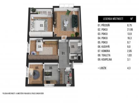 . | Prodej bytu, 3+1, 98 m²