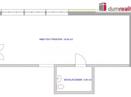 3 | Pronájem - obchodní prostor, 54 m²