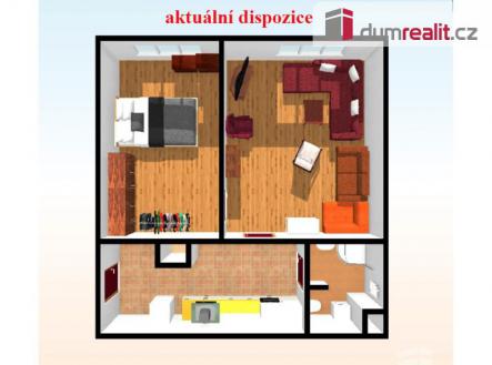 4 | Pronájem bytu, 2+1, 42 m²