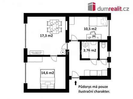 Prodej bytu, 3+1, 59 m²