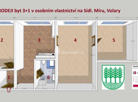 2 | Prodej bytu, 3+1, 71 m²