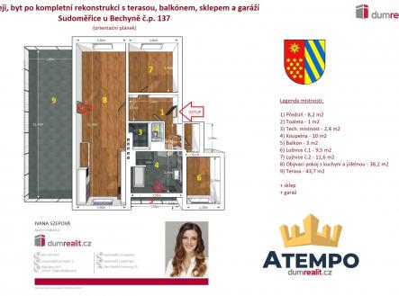 2 | Prodej bytu, 3+1, 124 m²