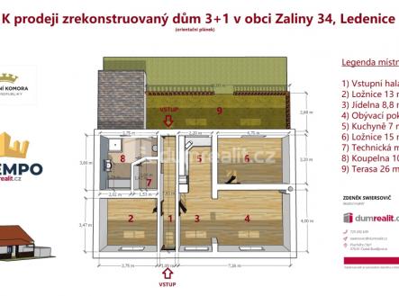 2 | Prodej - dům/vila, 82 m²