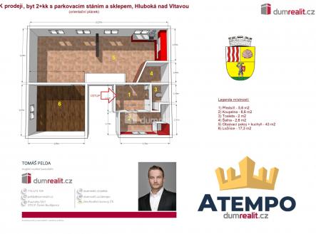 2 | Prodej bytu, 2+kk, 77 m²