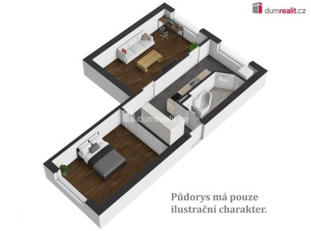 6 | Prodej bytu, 2+1, 60 m²