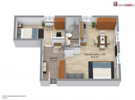 4 | Prodej bytu, 2+kk, 47 m²