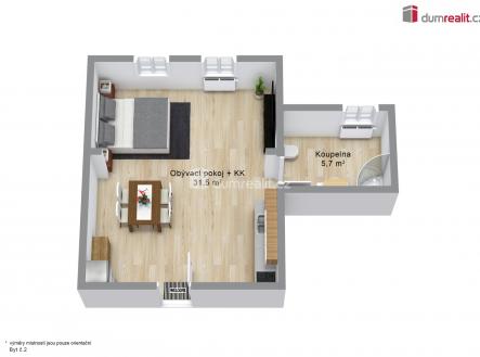3 | Prodej bytu, 1+kk, 37 m²