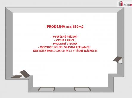 2 | Pronájem - obchodní prostor, 1 m²