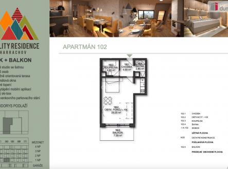 3 | Pronájem bytu, 1+1, 43 m²