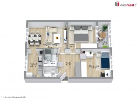 2 | Prodej bytu, 3+1, 69 m²