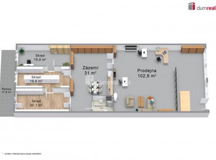 2 | Prodej - obchodní prostor, 191 m²