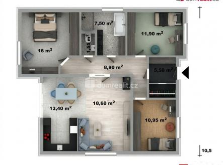 3 | Prodej - dům/vila, 115 m²