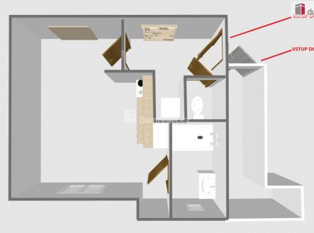 4 | Pronájem bytu, 1+kk, 25 m²