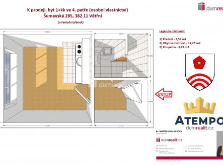 2 | Prodej bytu, 1+kk, 19 m²
