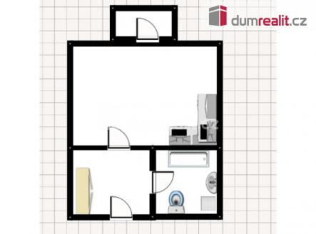 3 | Pronájem bytu, 1+kk, 37 m²