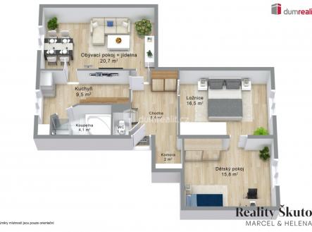 4 | Prodej bytu, 3+1, 81 m²