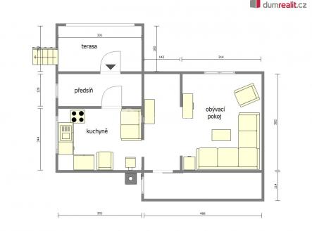 3 | Prodej - chata/rekreační objekt, 35 m²