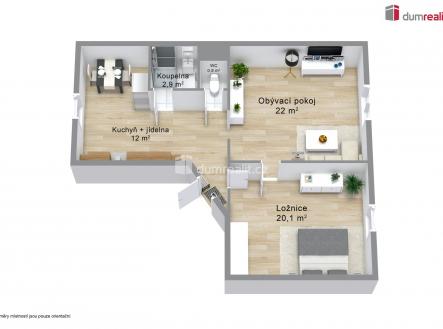 2 | Prodej bytu, 2+1, 82 m²