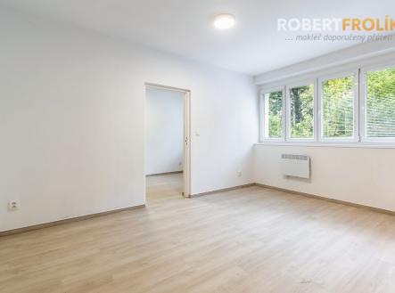 Zrekonstruovaný byt 2+kk - Praha 6, Břevnov - Svojsíkova - obývák | Pronájem bytu, 2+kk, 39 m²