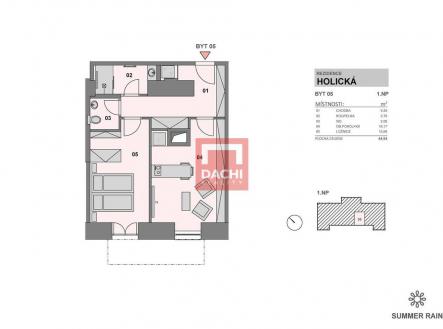 rezidence-holicka-byt-05.jpg | Prodej bytu, 2+kk, 44 m²