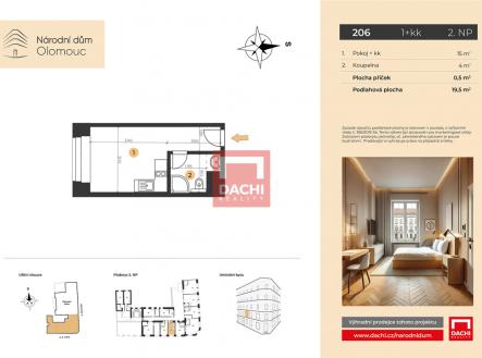 206.jpg | Prodej bytu, 1+kk, 19 m²
