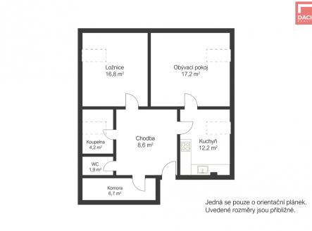 pudorys.jpg | Prodej bytu, 2+1, 68 m²