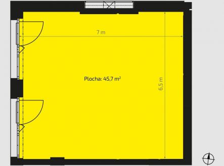 992-pudorys_1200 | Prodej - obchodní prostor, 46 m²