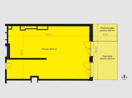 993-pudorys_1200 | Prodej - obchodní prostor, 108 m²