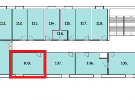 108 plánek | Pronájem - kanceláře, 25 m²